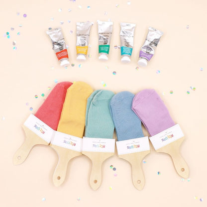 Attipas - Meias Antiderrapantes Rainbow Aqua
