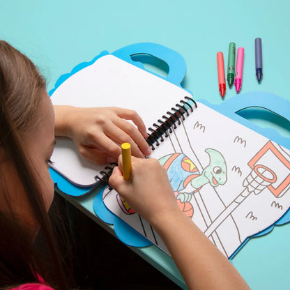 OMY - Livro de Colorir + Autocolantes Dinos
