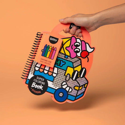 OMY - Livro de Colorir + Autocolantes Yummy