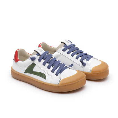 Tip Toey Joey - Ground Branco/Verde/Vermelho (Correr e Brincar)