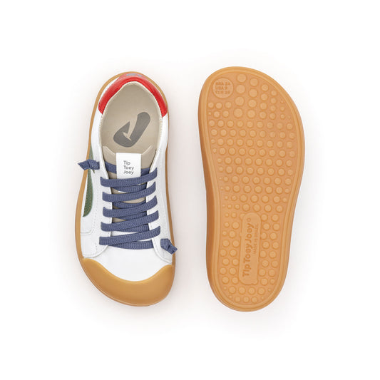 Tip Toey Joey - Ground Branco/Verde/Vermelho (Correr e Brincar)