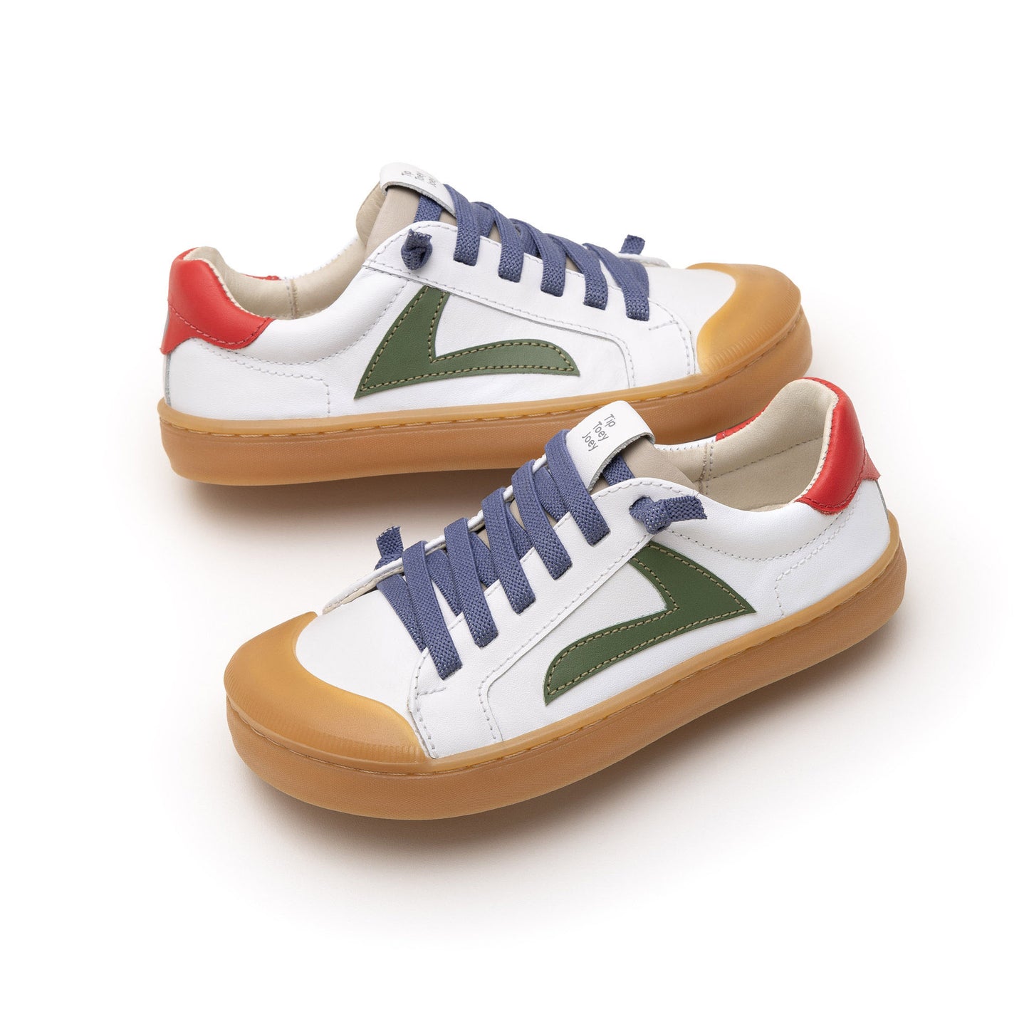 Tip Toey Joey - Ground Branco/Verde/Vermelho (Correr e Brincar)