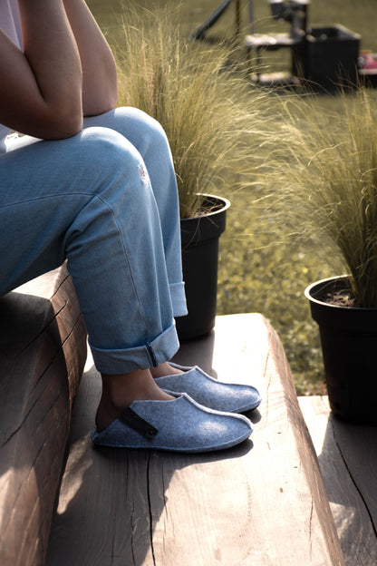 OmaKing - Pantufas Cinzento