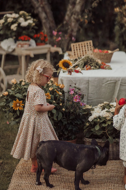 Grech & Co - Conjunto de 2 ganchos de cabelo com laço Sunset Meadow