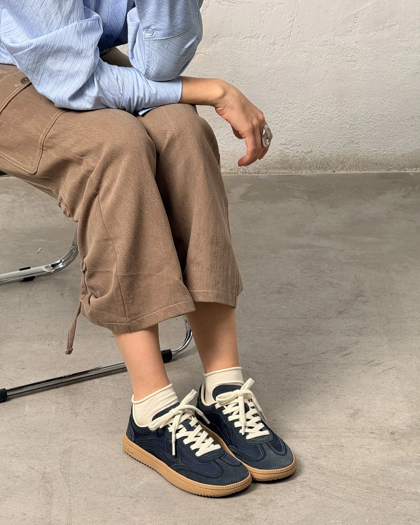 Lejan - Sapatilhas One Nylon Navy Adulto