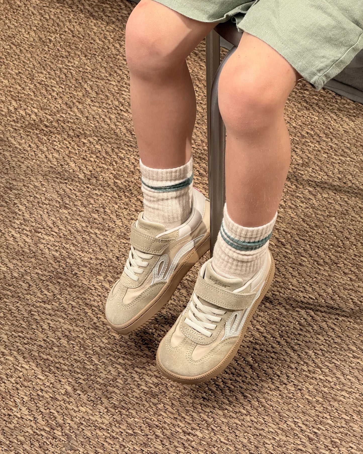 Lejan - Sapatilhas One Nylon Beige Criança