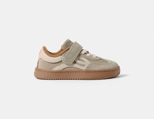 Lejan - Sapatilhas One Dark Beige Criança
