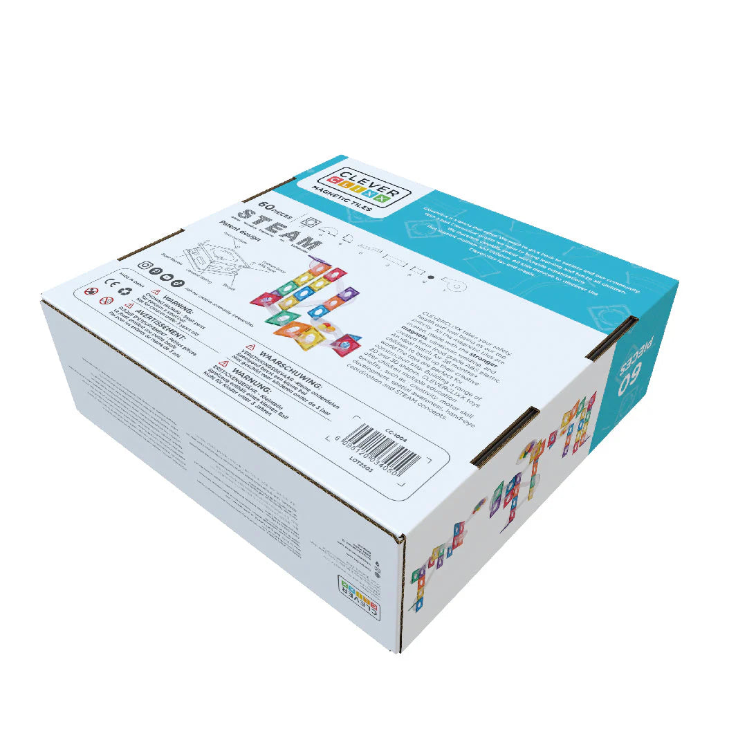 Cleverclixx - Pista de Bolas Cores Vivas 60 peças