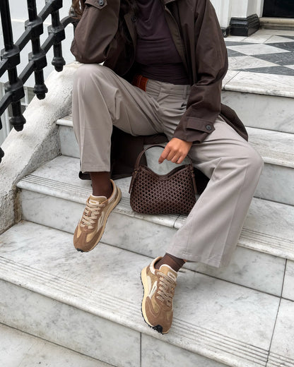 Lejan - Sapatilhas Melrose Dark Beige Adulto
