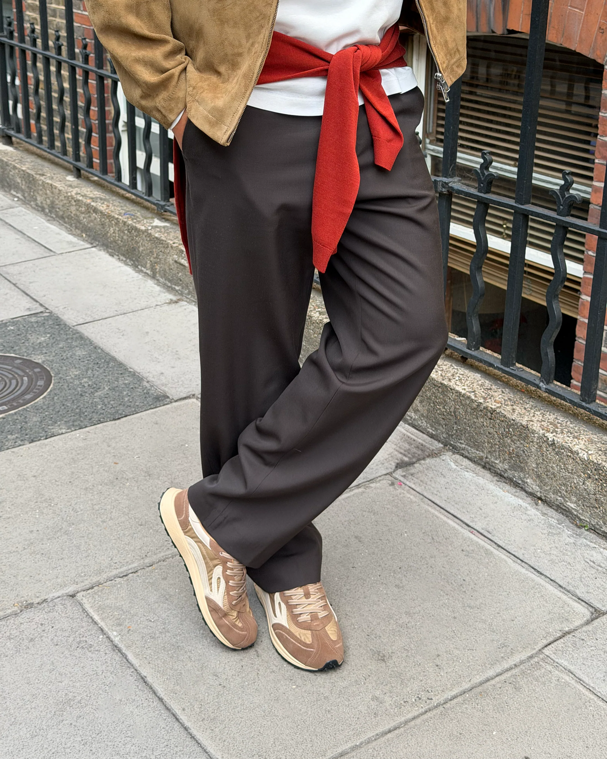 Lejan - Sapatilhas Melrose Dark Beige Adulto