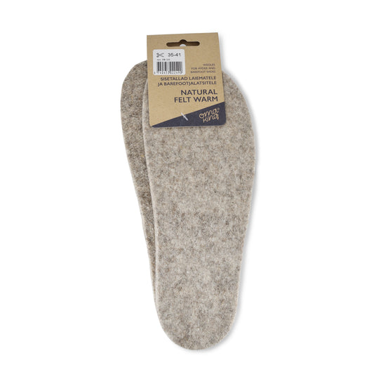 OmaKing - Palmilhas Barefoot Recortáveis Feltro Natural