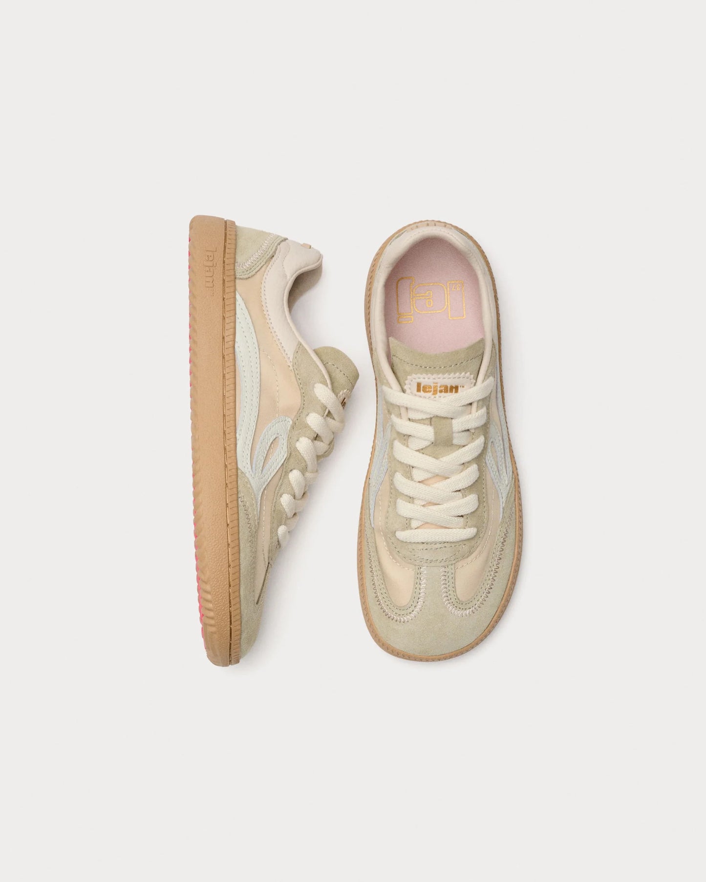 Lejan - Sapatilhas One Nylon Beige Adulto
