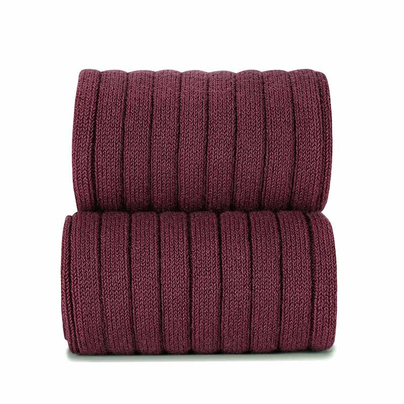 Cóndor - Meias Altas Caneladas Granate