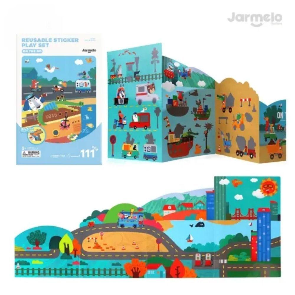 Jarmelo - Livro de Autocolantes Reutilizáveis On The Go