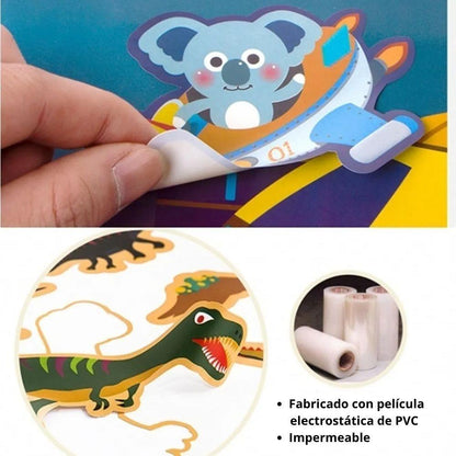 Jarmelo - Livro de Autocolantes Reutilizáveis On The Go