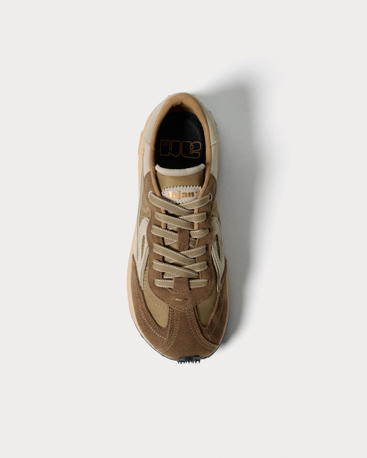Lejan - Sapatilhas Melrose Dark Beige Adulto