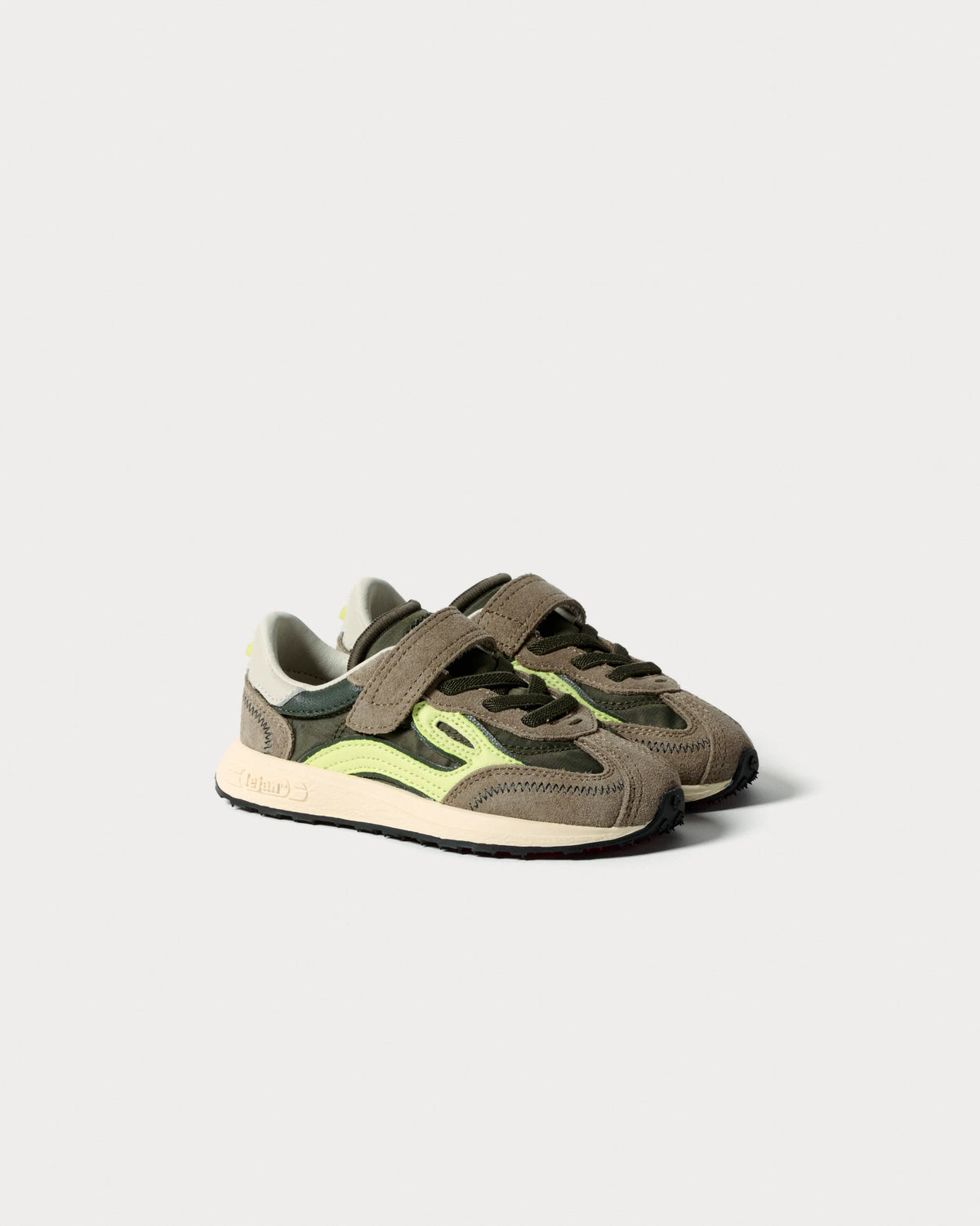 Lejan - Sapatilhas Melrose Dark Olive Criança