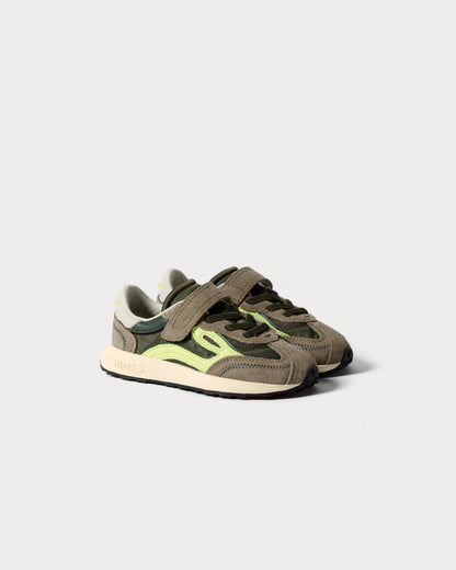 Lejan - Sapatilhas Melrose Dark Olive Criança