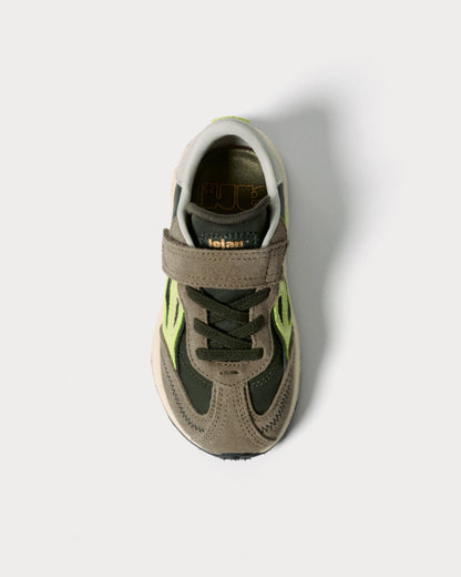 Lejan - Sapatilhas Melrose Dark Olive Criança
