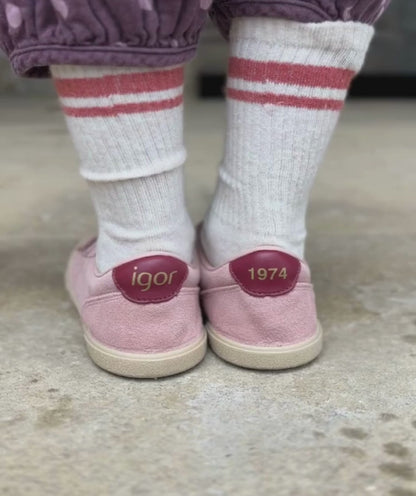 Igor - Sapatilha Tennis Suede Rosa
