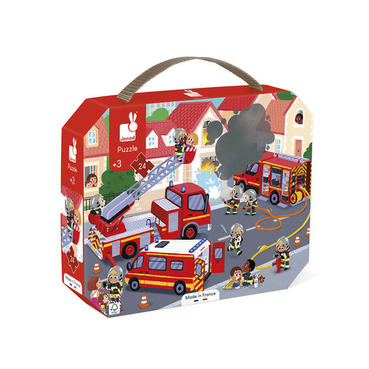Janod - Puzzle Bombeiros 24 Peças